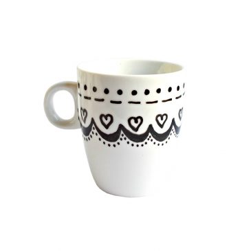 Cana handmade pentru cafea Point of Heart