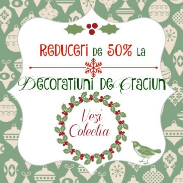 Colectia „Decoratiuni de Craciun”, acum cu -50%!