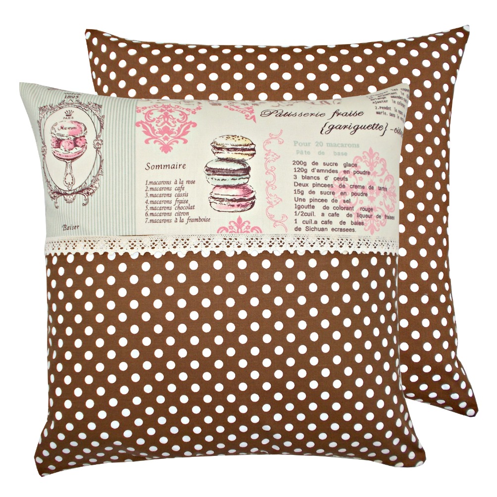 0 Fata de perna decorativa 40x40cm Patisserie Parisienne