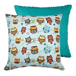 Fata de perna decorativa cu bufnite 40x40cm Hooty Sky