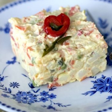 Cum să decorezi salata de boeuf pentru Paște