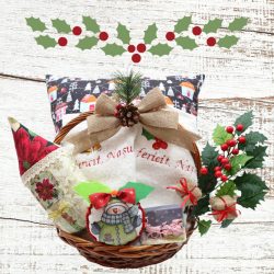 Cos cadou Craciun pentru nasi Christmas Deluxe