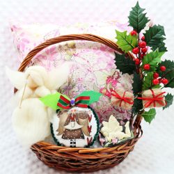 Cos cadou Craciun zane handmade Christmas Fairytale