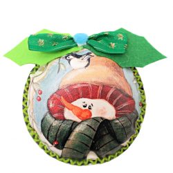 Glob handmade textil Craciun Frozen Snowman