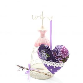 Inimioara shabby chic cu lavanda Lilacs Violet