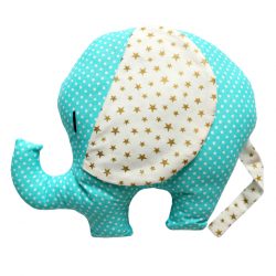 Pernuta Elefantel handmade cu stelute aurii Blue