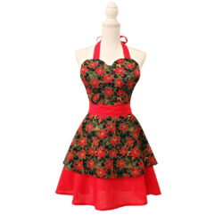 Sort de Bucatarie craciunita Christmas Poinsettia