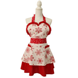 Sort de Craciun rosu cu fulgi